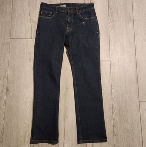 Stio Rivet Jeans Men 33R (33x32) Dark Wash Jeans Organic Cotton Wash Jeans